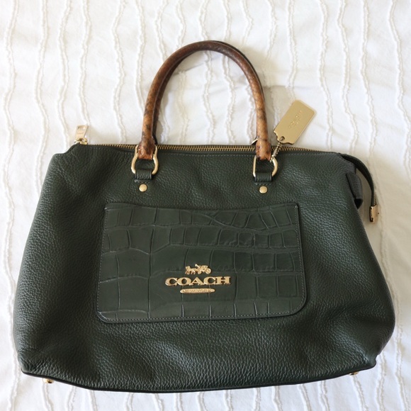Coach | Emma Satchel Ivy Leather Satchel - Picture 1 of 11